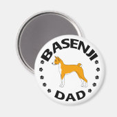 Aimant Basenji Papa (Recto/Verso)