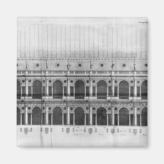 Aimant Basilique Palladiana à Vicence (Devant)