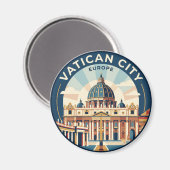 Aimant Basilique Saint-Pierre Vatican City (Recto/Verso)
