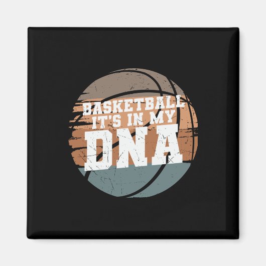 Aimant Basket-ball C'est dans mon Adn 1 (Devant)