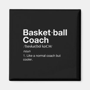 Aimant Basket-ball Coach Cadeau Fun Basketball Définition