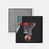 Aimant Basket-ball en cerceau (Recto/Verso)