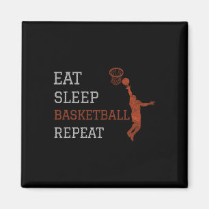 Aimant Basket-ball entraîneur Manger Sleep Basket-ball Ré