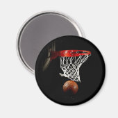 Aimant Basket-ball et Net (Recto/Verso)