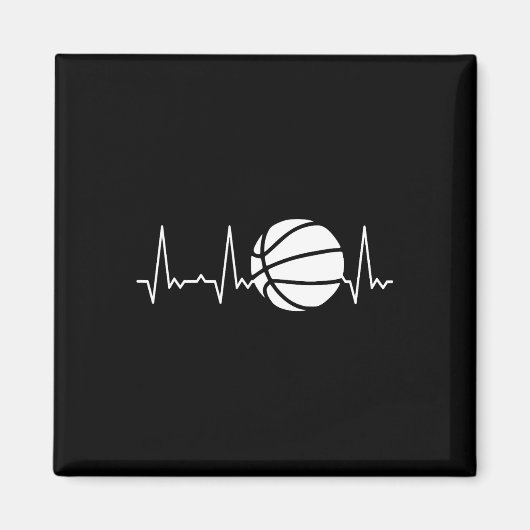 Aimant Basket-ball Heartbeat 1 (Devant)