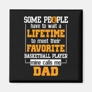 Aimant Basket-ball Papa Joueur favori à vie Père D