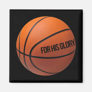 Aimant Basket-Ball Pour Les Gens Du Sport Qui Aiment Dieu