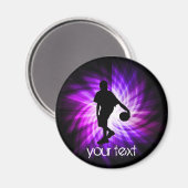 Aimant Basket-ball violet cool (Recto/Verso)