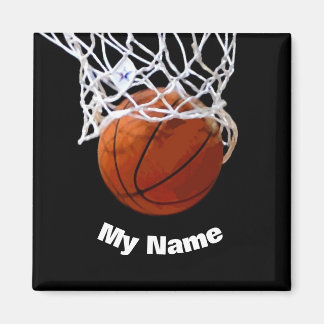 Aimant Basket-ball Votre nom