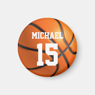 Aimant Basket-ball Votre nom