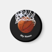 Aimant Basket-ball Votre nom (Devant)