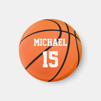 Aimant Basket-ball Votre nom