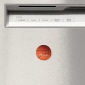 Aimant Basket-ball Votre nom Personnalisé (In Situ (Lave-vaisselle))