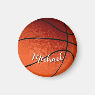 Aimant Basket-ball Votre nom Personnalisé