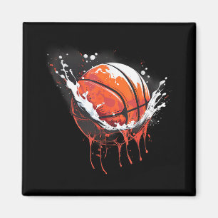 Aimant Basketball Aquarelle Artwork Basketball Joueur Dr.
