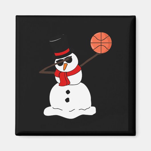 Aimant Basketball Basketball Snowman Light Basketto de No (Devant)
