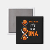 Aimant Basketball C'est dans mon ADN Fun Player Coach Tea (Recto/Verso)