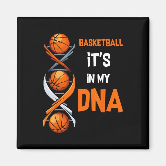 Aimant Basketball C'est dans mon ADN Fun Player Coach Tea (Devant)