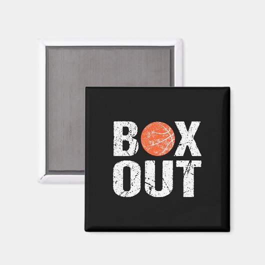 Aimant Basketball Coach Box Out Dit Nouveauté Cadeau (Recto/Verso)