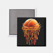 Aimant Basketball Drip Graphic, Basketball Funny Bruh Gif (Recto/Verso)
