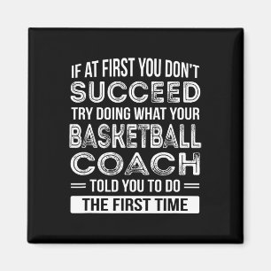 Aimant Basketball entraîneur cadeau Merci cadeau amusant