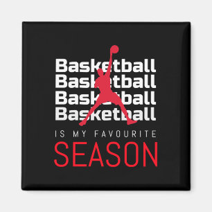 Aimant Basketball Est Ma Saison Favorite Dunk