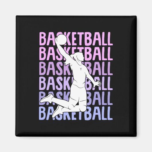 Aimant Basketball Fille Enfants (Devant)
