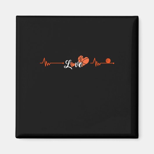Aimant Basketball Heartbeat (Devant)