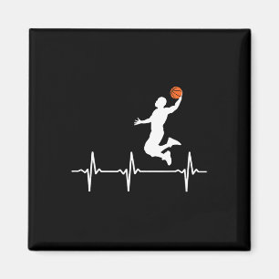 Aimant Basketball Heartbeat pour hommes et garçons