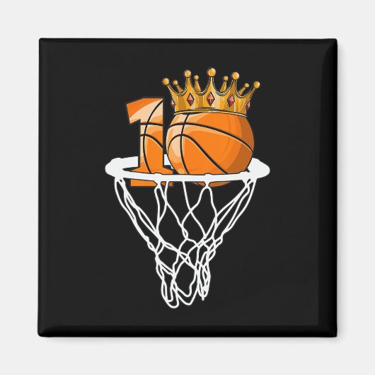 Aimant Basketball Joyeux 10e anniversaire Boy Bball 10 an (Devant)