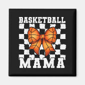Aimant Basketball Mama Coquette Bow Game Day Funny Srts L (Devant)