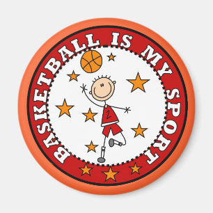 Aimant Basketball My Sport Tshirts et cadeaux
