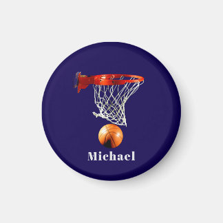 Aimant Basketball Remplacez par Votre Nom