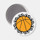 Aimant basketball. tribal. (Recto/Verso)
