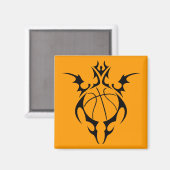 Aimant basketball. tribal. (Recto/Verso)