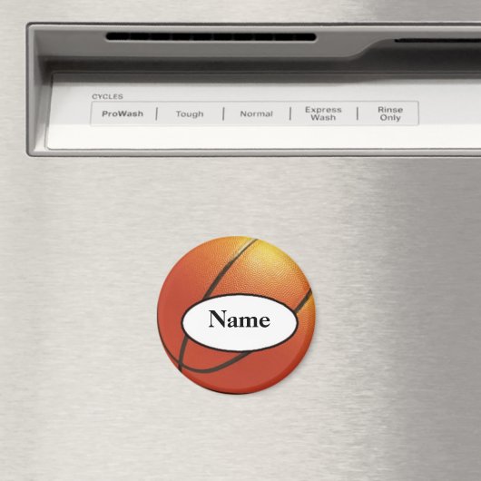 Aimant basketball with your name on it (In Situ (Lave-vaisselle))