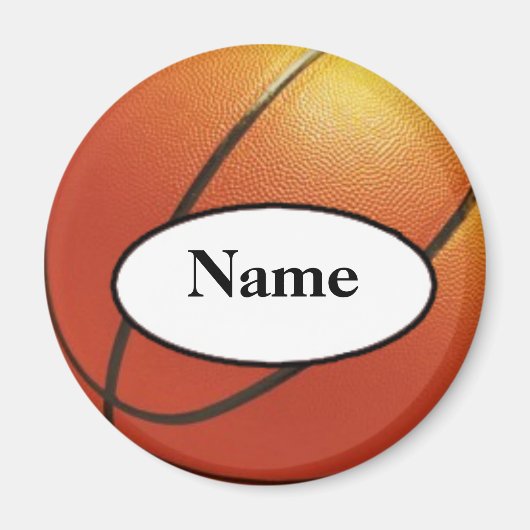 Aimant basketball with your name on it (Devant)