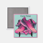 Aimant Baskets de gym avec Barbell Gym Time (Recto/Verso)