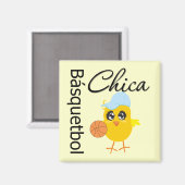 Aimant Básquetbol Chica (Recto/Verso)