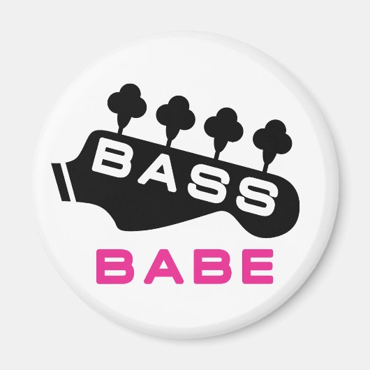 Aimant Bass Babe Cadeau Pour Baid (Devant)
