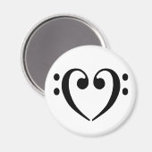 Aimant Bass Clef Heart (Recto/Verso)