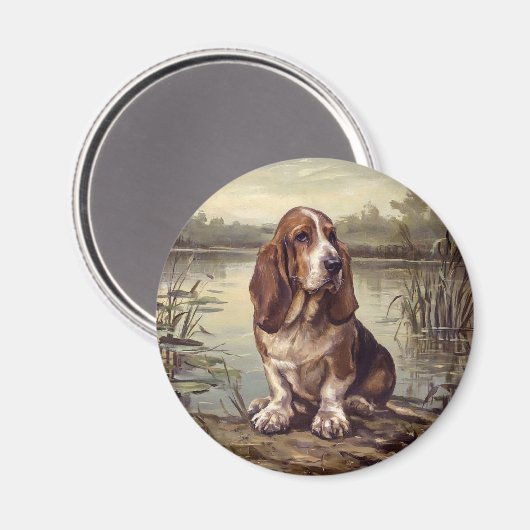 Aimant Basset Hound (Recto/Verso)