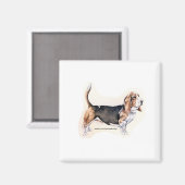 Aimant Basset Hound (Recto/Verso)