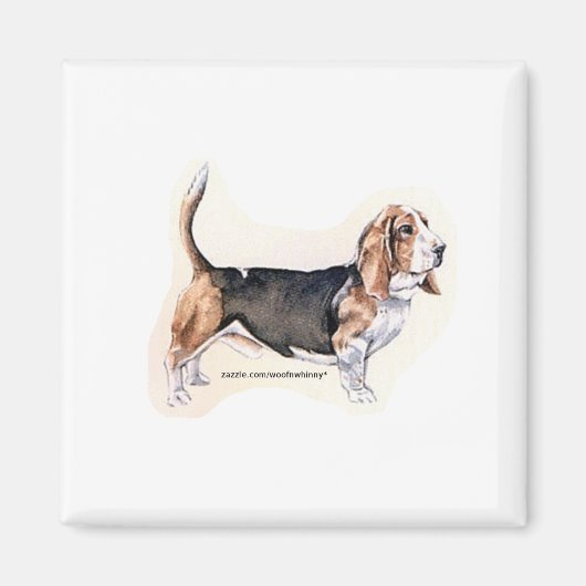 Aimant Basset Hound (Devant)
