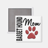 Aimant Basset Hound Maman 2 (Recto/Verso)