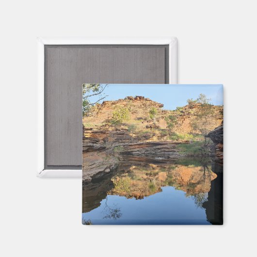Aimant Bassin de roche de l'Outback (Recto/Verso)