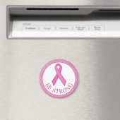 Aimant Bast Cancer Awareness Pink Glitter (In Situ (Lave-vaisselle))