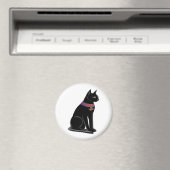 Aimant Bastet, déesse chatte égyptienne (In Situ (Lave-vaisselle))