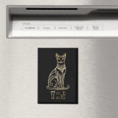 Aimant Bastet, déesse égyptienne des chats. Nom dans les (In Situ (Lave-vaisselle))