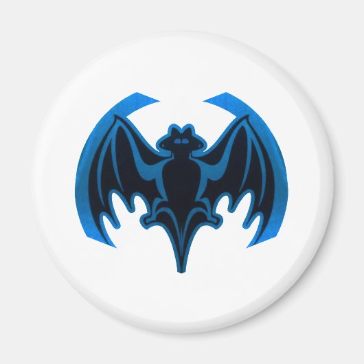 Aimant Bat Bleu Le MUSÉE Zazzle Cadeaux (Devant)